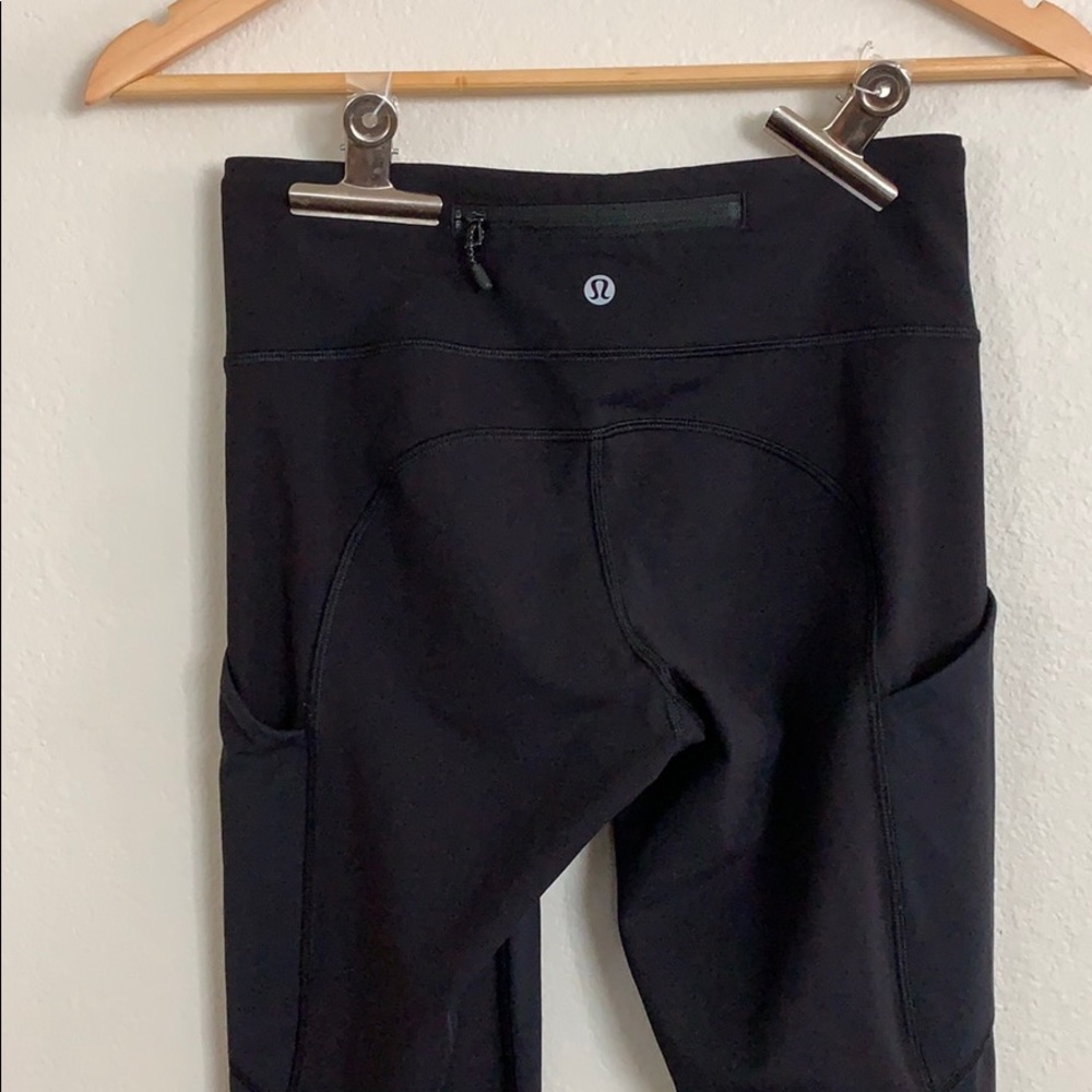 COPY - Black lululemon long legging size 4